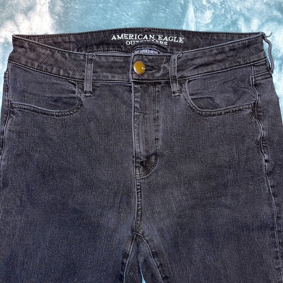 Black American Eagle Hi-Rise Jegging - Picture 3 of 4